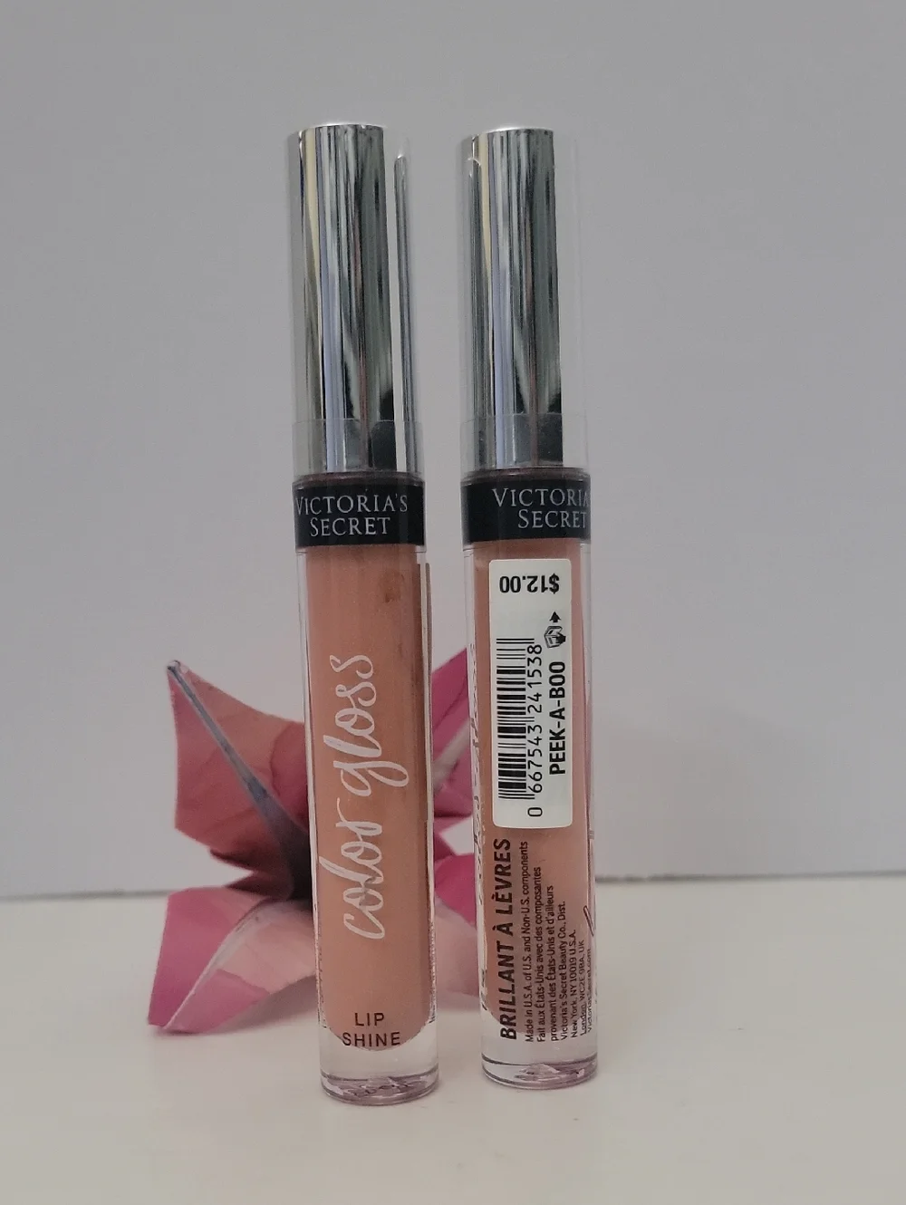 2 PK VICTORIA SECRET Color Gloss Lip Shine 0.11 oz / 3.1 g PEEK-A-BOO